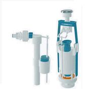 Арматура сливная, с боковой подв. 1/2" кнопка хром, оцинк. Aquanova