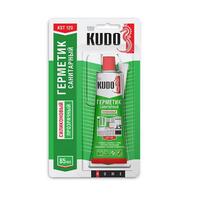 Герметик KUDO KST-121b силиконовый санитарный прозрачный, в тюбике 85 мл