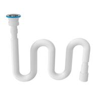 Гофросифон 1 1/2" 40/50, вып. 70мм, 1400мм Aquanova (1/50)