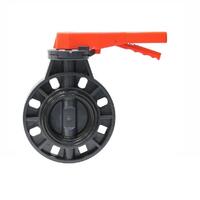 Дисковый поворотный затвор d63 с ручкой, уплотнение EPDM AQUAVIVA