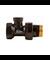 Клапан для радиатора запорный прямой 1/2" с уплотнением Black