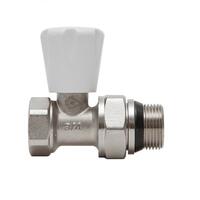 Клапан для радиатора ручной прямой 1/2" с уплотнением