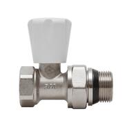 Клапан для радиатора ручной прямой 1/2" с уплотнением