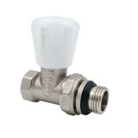 Клапан регулирующий для радиатора с уплотнением  прямой вн-нар 1/2" (AQUALINK 100/10)