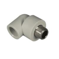 Колено НР 25 x 1/2" СЕРОЕ PPR