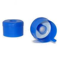 Колпачки (пробки) с мембраной  для бутылей с клапаном (голубые) с этикеткой