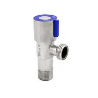 Кран для подключения сантех. приборов 1/2*1/2 (синий) SUS 8003  STEMIX