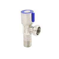 Кран для подключения сантех. приборов 1/2*3/4 (синий)SUS 8005 STEMIX