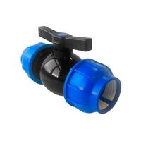 Кран шаровый компр. 90 цанга