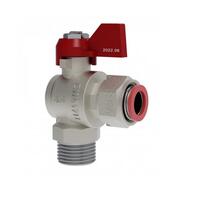 Кран шаровый с накидной гайкой угловой ВН 1/2 флажок (VG-107301)