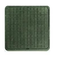 Люк полимерный квадрат. 680х680 (до 3т) зеленый