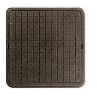 Люк полимерный квадрат. 685х685 (до 3т) коричневый