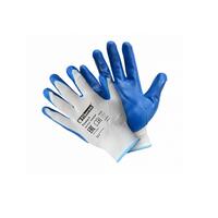 Перчатки "Антискользящие" из полиэстера с нитриловым покрытием, Fiberon, 9 (L) (картон. держатель)