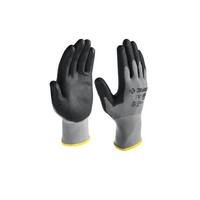 Перчатки с полиуретановым покрытием тонкие ЗУБР Точная Работа размер L-XL
