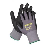 Перчатки KRAFTOOL PRECISION эластичные для точных работ, вспененное нитрилов.покрытие, 15 класс XL