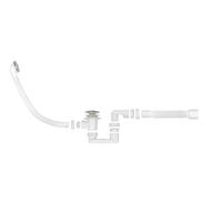 Сифон для ванны и глуб. поддона автомат(вып.с нерж. реш.,с пер.59см,easyopen),с г.т. 40х32/40/50