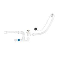 Сифон для ванны и глуб. поддона(вып.с нерж.решёткой,с пер.53см,с пробкой и цеп.),с г.т. 40х32/40/50