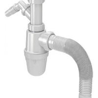 Сифон для кухни 1 1/2"х40 с отводом с/м с г/т 40х40