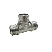 Тройник никель ННН 1/2х 3/4х 3/4