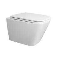 Унитаз подвесной, безободковый, система смыва Tornado, в комплекте сиденьем микролифт LEGENDA 490x34