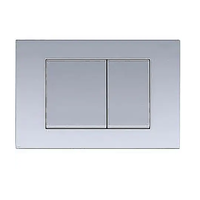 Панель смыва AZARIO FORTE хром матовая (квадратная)