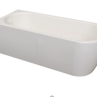 Ванна акриловая "Вальс 3/4" 170*75 (левое исполнение), рама-подставка,