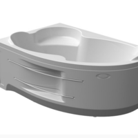 Ванна Акриловая  Ирма 169х110(левосторонняя), каркас