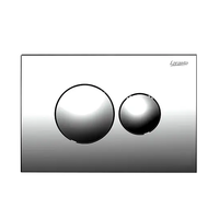 Кнопка для инсталляции круглая хром матовая (пластик) Loranto Prestige