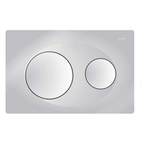 Панель смыва AZARIO FORTE хром матовая ободок хром (круглая)