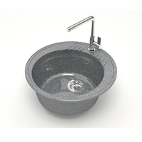 Мойка REDO кухонная кварцевая 515*515*213  (темно-серый) REDO