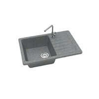 Мойка REDO кухонная кварцевая 740*490*210  (темно-серый) REDO