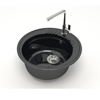 Мойка REDO кухонная кварцевая 515*515*213  (черный) REDO