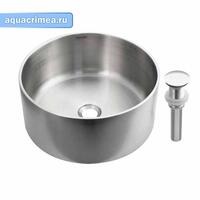 FABIA PROFI  Мойка   накладная круглая ЭКСКЛЮЗИВ ,  38х38 см   толщина   1,2  мм ,глубина 16