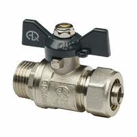 Кран  д/мет. пластика Н.Р. 20*3/4 AQUALINK (100/10)