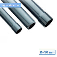 Труба ПВХ d50х2.4 PN10 L-3 c раструбом под клеевое соединение