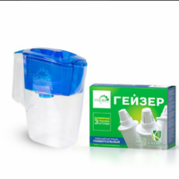 Кувшин Гейзер-Мини синий (2,5л) + унив.карт. 301 (3шт) НАБОР