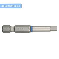 Биты ЗУБР "ЭКСПЕРТ", обточенные,  тип хвостовика E 1/4", HEX4, 50мм, 2шт