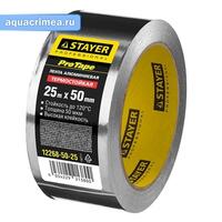 Алюминиевая лента, STAYER Professional 12268-50-25, до 120°С, 50мкм, 50мм х 25м