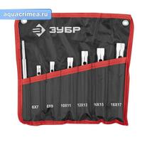 Набор "МАСТЕР": Ключи торцовые, трубчатые двухсторонние, 6-17мм, с воротком, 7шт