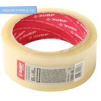 Лента клейкая 48 мм х 60 м прозрачная ЗУБР