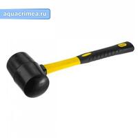 Чёрная резиновая киянка с фиберглассовой рукояткой, STAYER, 450г
