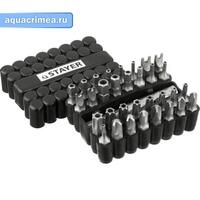 Набор STAYER Master 26084-H33: Биты СПЕЦИАЛЬНЫЕ Cr-V, с магнитным адаптером, в ударопрочном держате