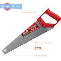 Ножовка универсальная (пила) "ТАЙГА-7" 400мм,7TPI, закаленный зуб, рез вдоль и поперек волокон, для