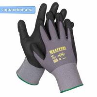 Эластичные перчатки со вспененнным нитриловым покрытием, размер XL