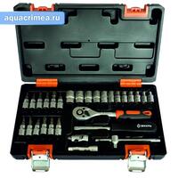 Набор инструментов, 1/4" , CrV, пластиковый кейс 29 предм