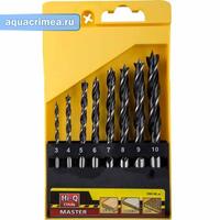 Набор спиральных сверл по дереву, STAYER "M-type" 8 шт., 3-4-5-6-7-8-9-10