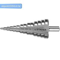 Сверло ступенчатое, сталь HSS, 4-39мм, 14 ступеней