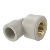 Колено ВР 25 x 1/2" СЕРОЕ PPR