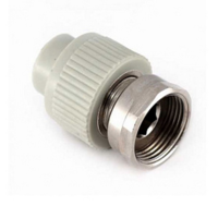 Муфта с накидной гайкой 20 х 3/4" мет.вставка СЕРАЯ PPR