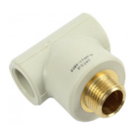 Тройник РН 20 х 1/2" х 20 СЕРЫЙ PPR